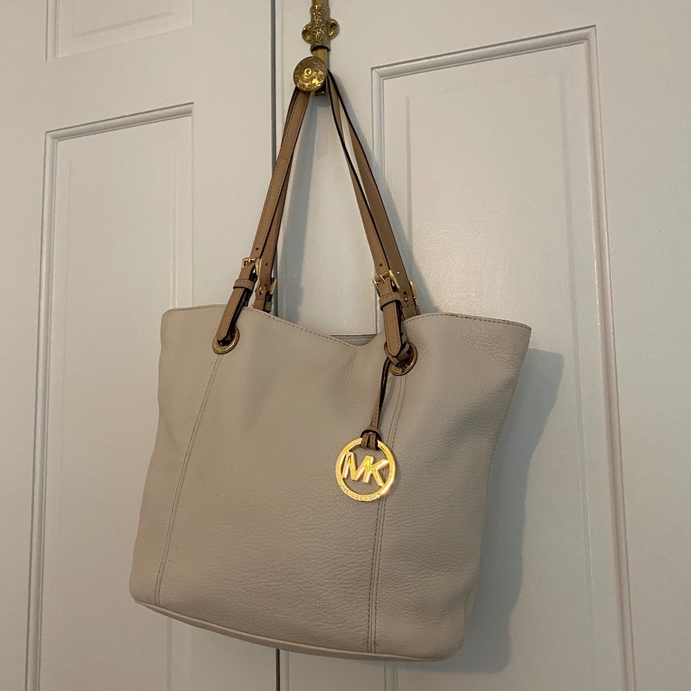Michael Kors Large White Tote Bag